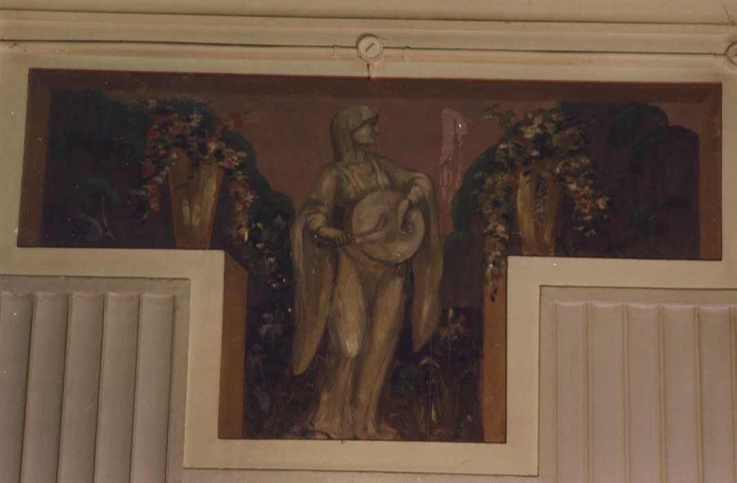 Salle de musique, détail des décorations peintes