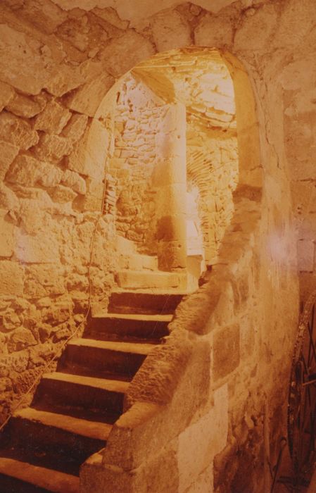 1er sous-sol, escalier menant à la glacière