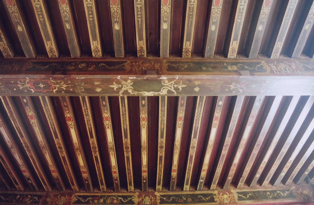 chambre de Richelieu, plafond peint, vue partielle