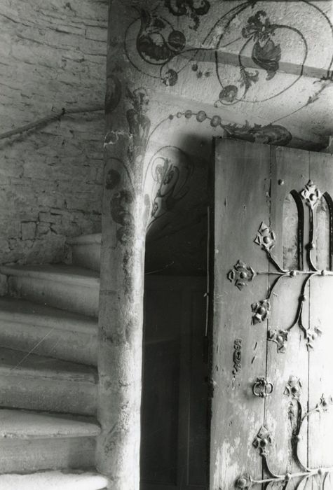 escalier à vis du donjon, vue partielle