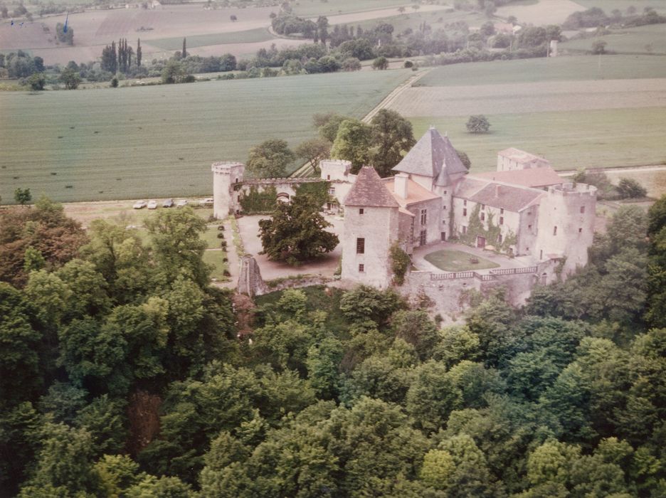 vue aérienne du château depuis le Nord-Est