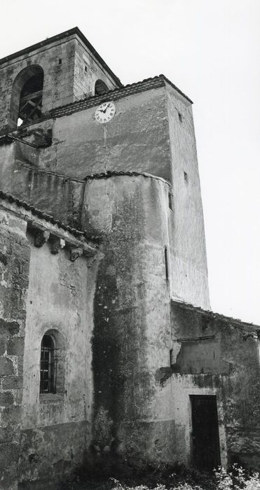 façade latérale sud, vue partielle