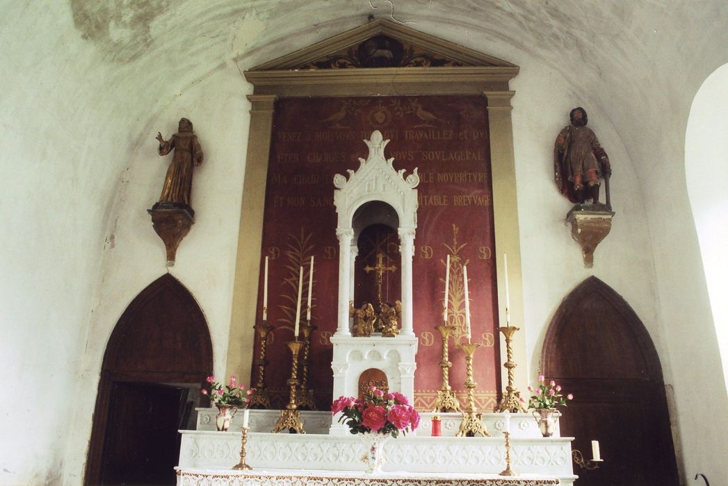 maître-autel, statues : Saint Domnin, saint Pierre d’Alcantara