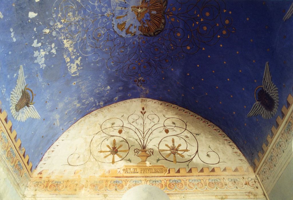 église, peinture monumentale du choeur, vue partielle