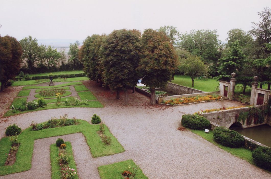 jardin, parterres sud-est, vue partielle