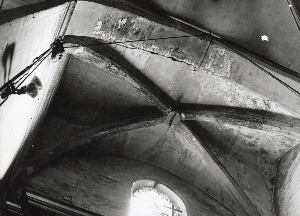 chapelle latérale, vue partielle de la voûte