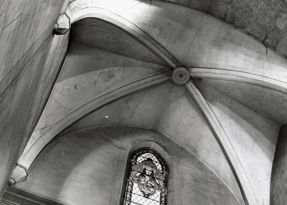 chapelle latérale, vue partielle de la voûte