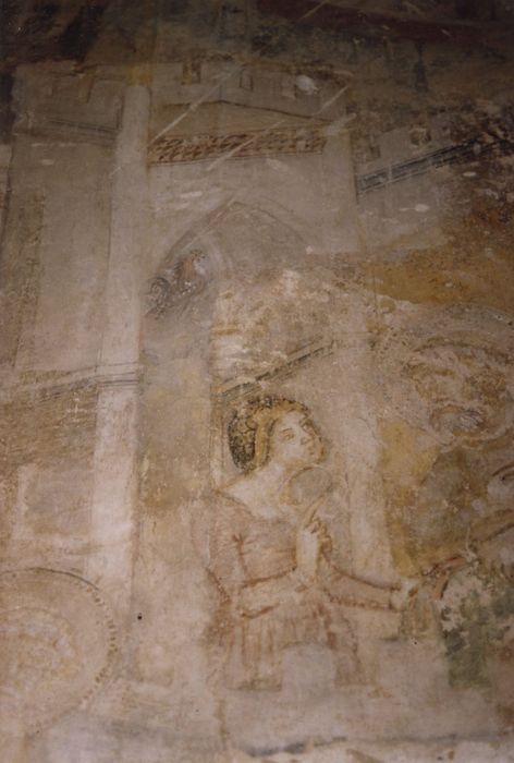 chapelle Notre-Dame, peintures monumentales, mur nord, voûte, détail