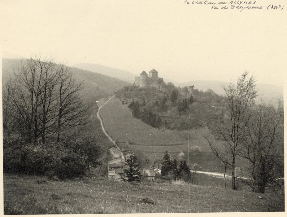 vue générale du château dans son environnement