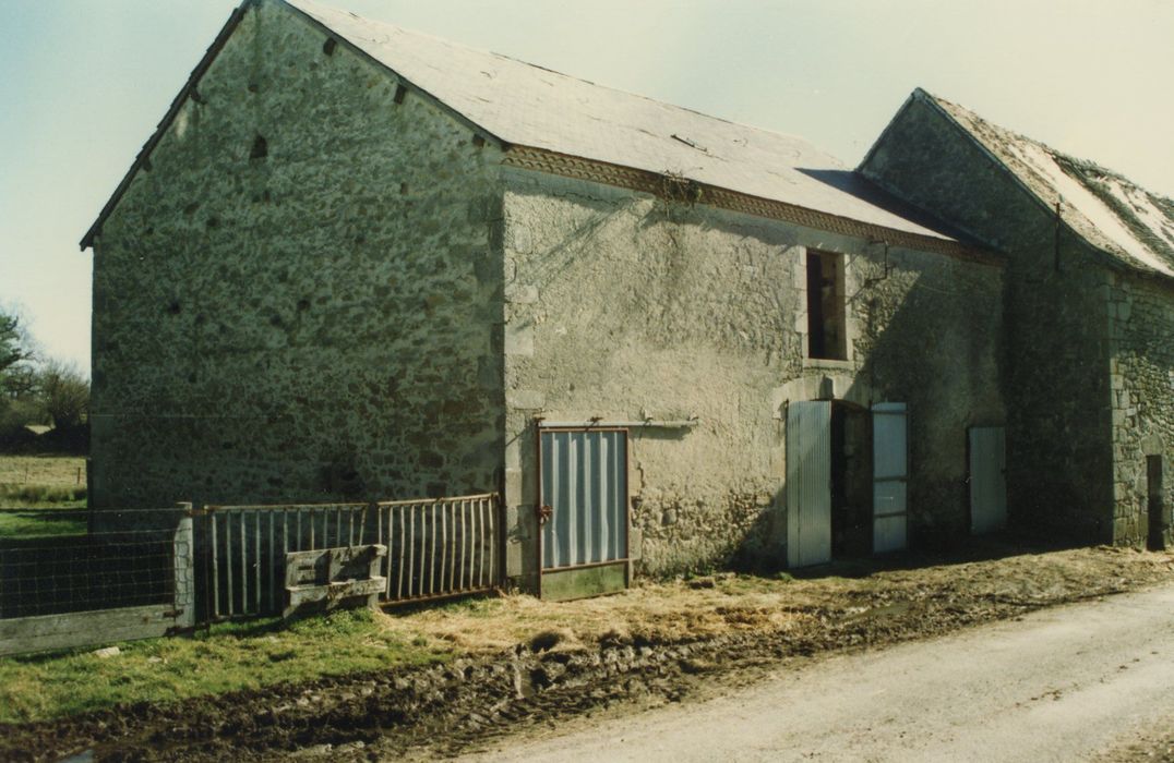 grange-étable nord, façade ouest