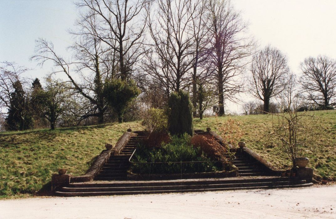 parc, escalier axial