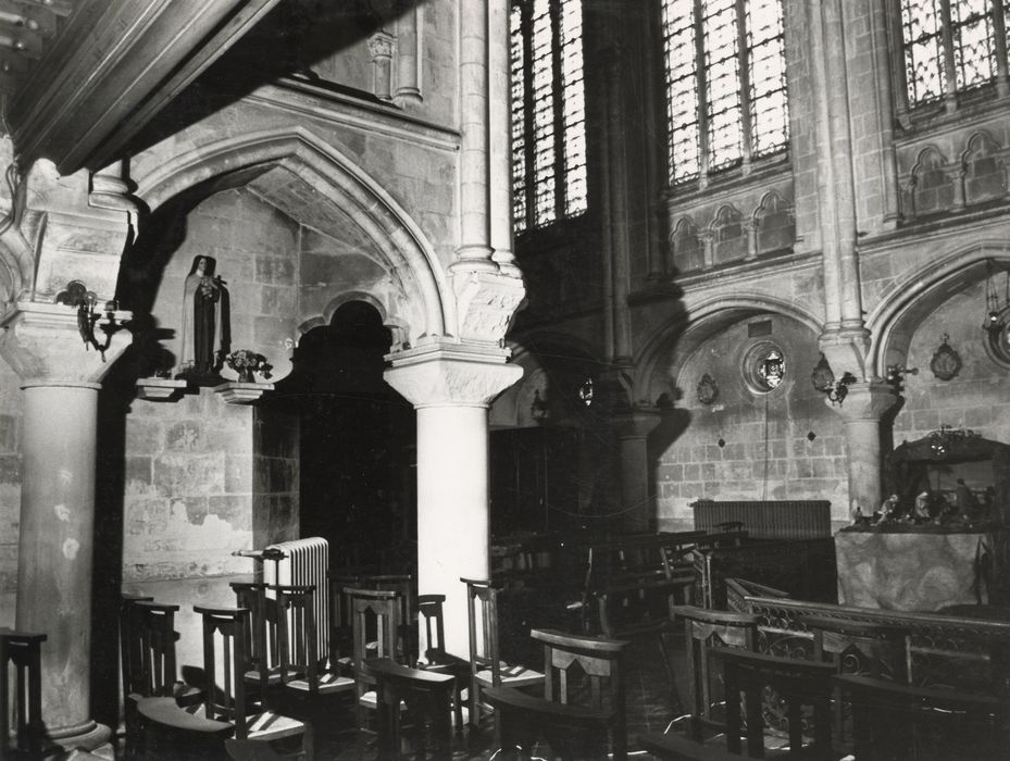 chapelle, grande et petite nefs, vue partielle