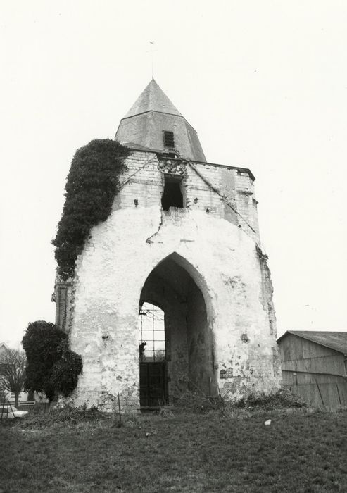 vue générale des vestiges, élévation est