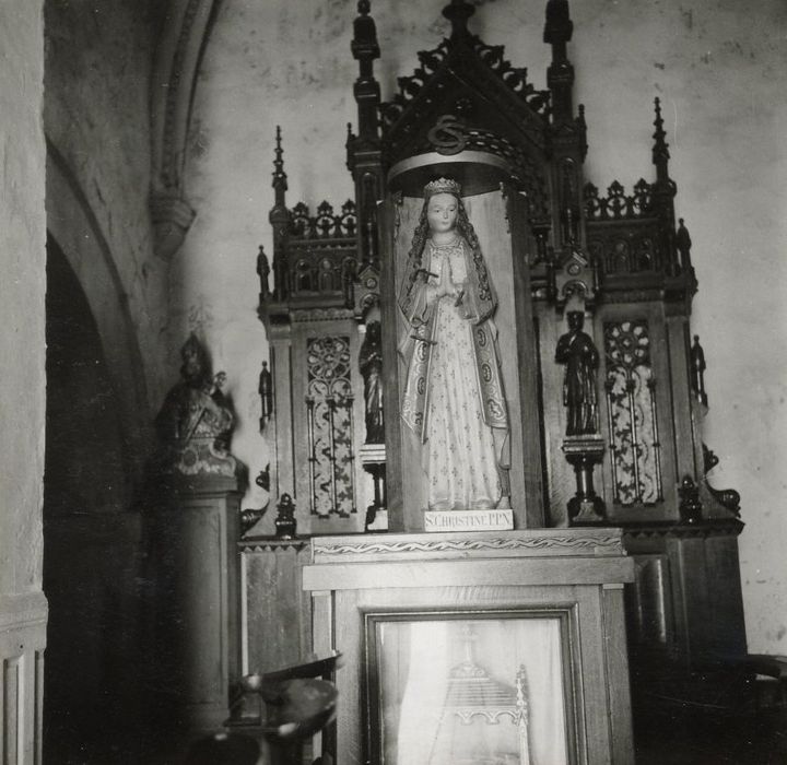 statue : Sainte Christine - © Ministère de la Culture (France), Médiathèque du patrimoine et de la photographie, Tous droits réservés 