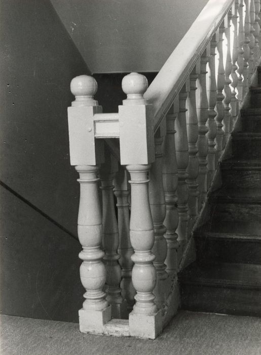 escalier, détail de la rampe