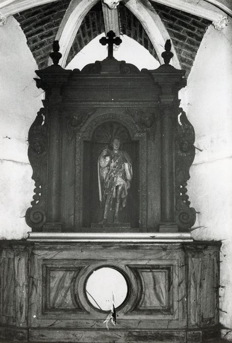 retable, statue : Saint non identifié