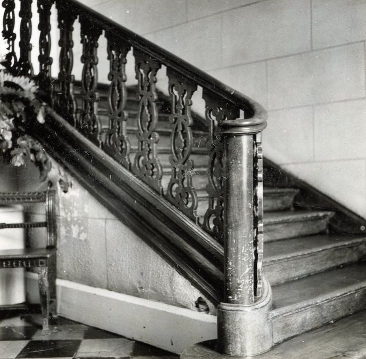 escalier d’honneur, détail du garde-corps