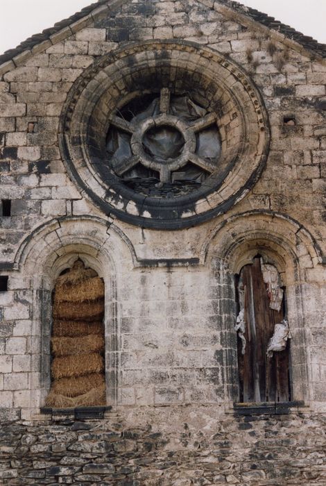 église abbatiale, chevet, vue partielle