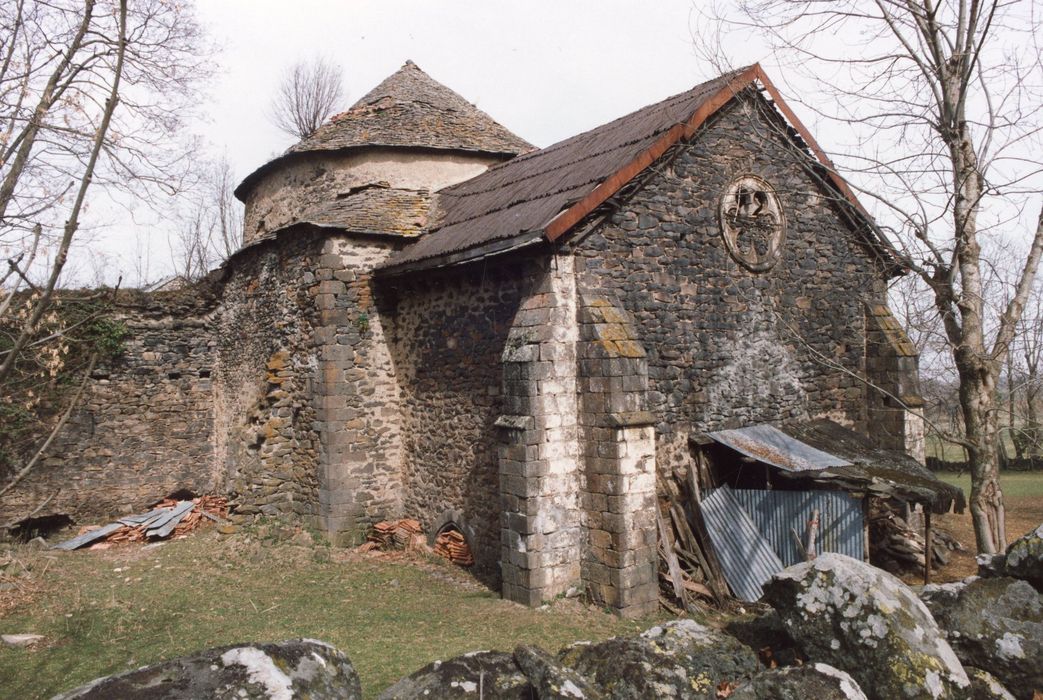 église abbatiale, bras sud du transept, élévations sud et ouest