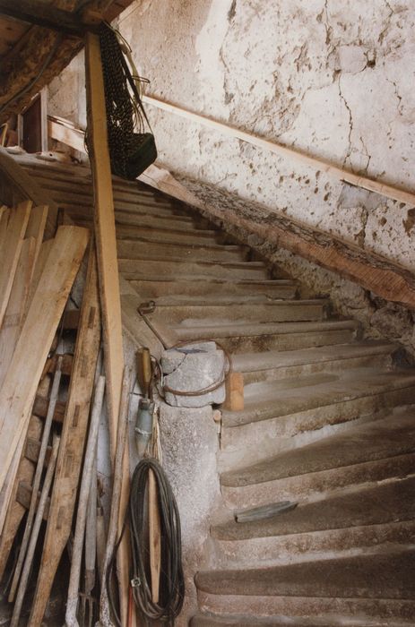 bâtiment conventuel, escalier monumental, vue partielle