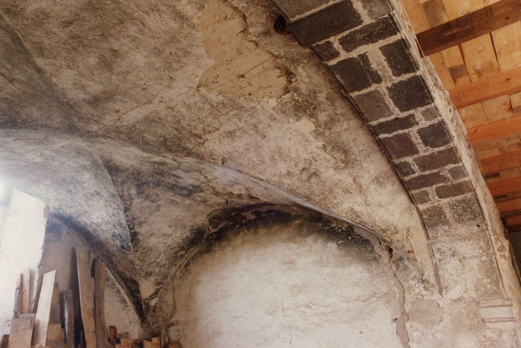 bâtiment conventuel, escalier monumental, vue partielle de la voûte du 1er palier