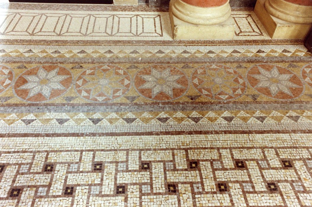 mosaïques du sol du grand hall, détail