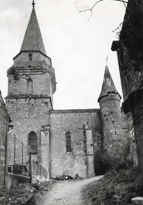 façade latérale sud, vue partielle