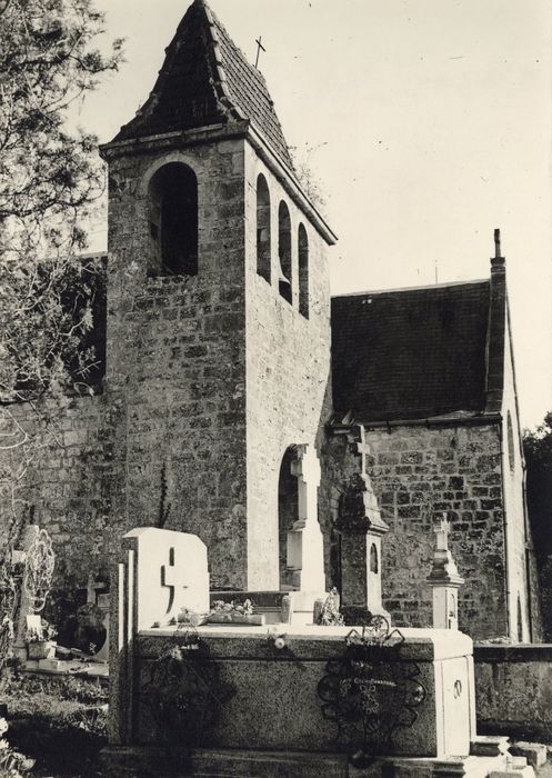 chapelle, clocher, élévations nord et ouest