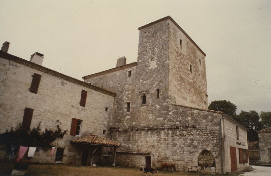 donjon, élévations sud et ouest