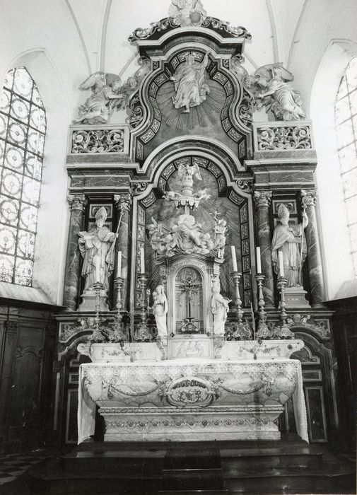 retable, statues : Saint Médard, saint Éloy