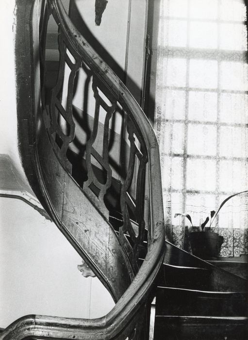 escalier, détail de la rampe