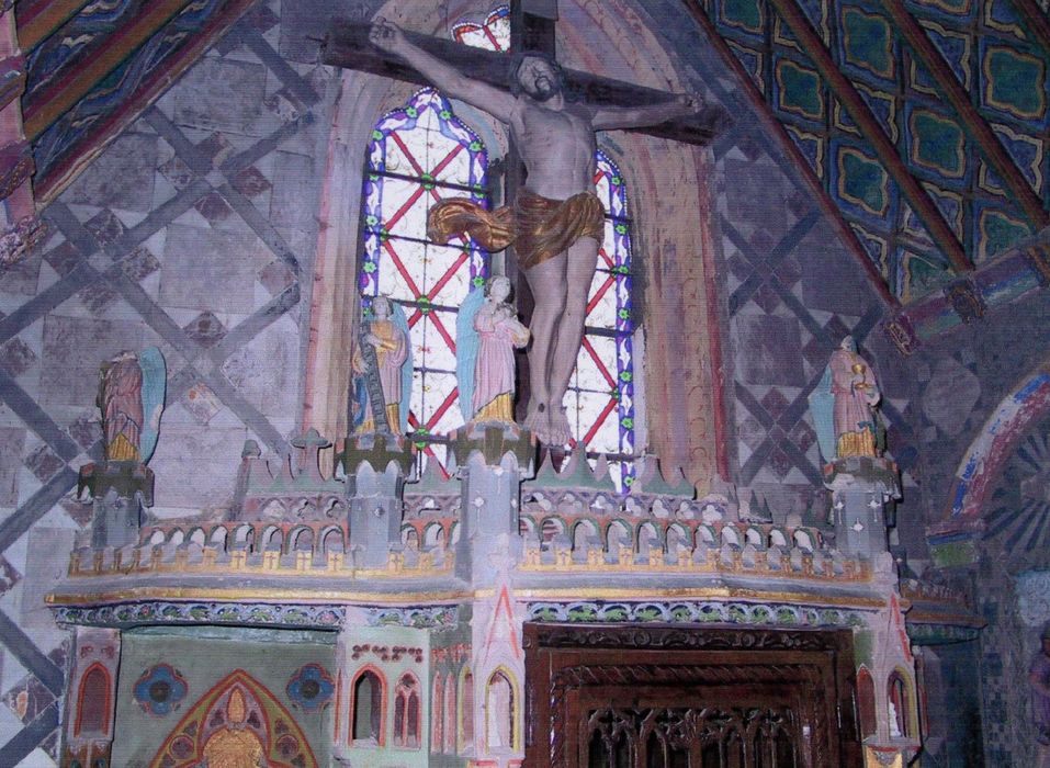 statue : Christ en croix (photocopie numérisée) - © Ministère de la Culture (France), Médiathèque du patrimoine et de la photographie, Tous droits réservés 