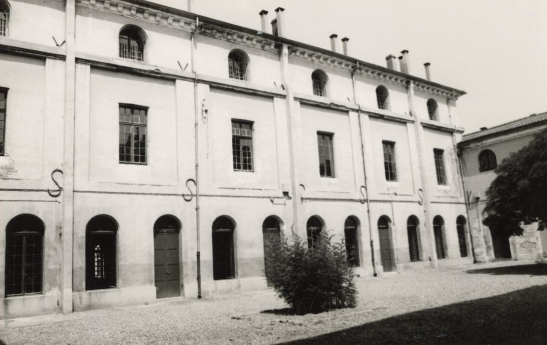 cour intérieure nord, façade nord