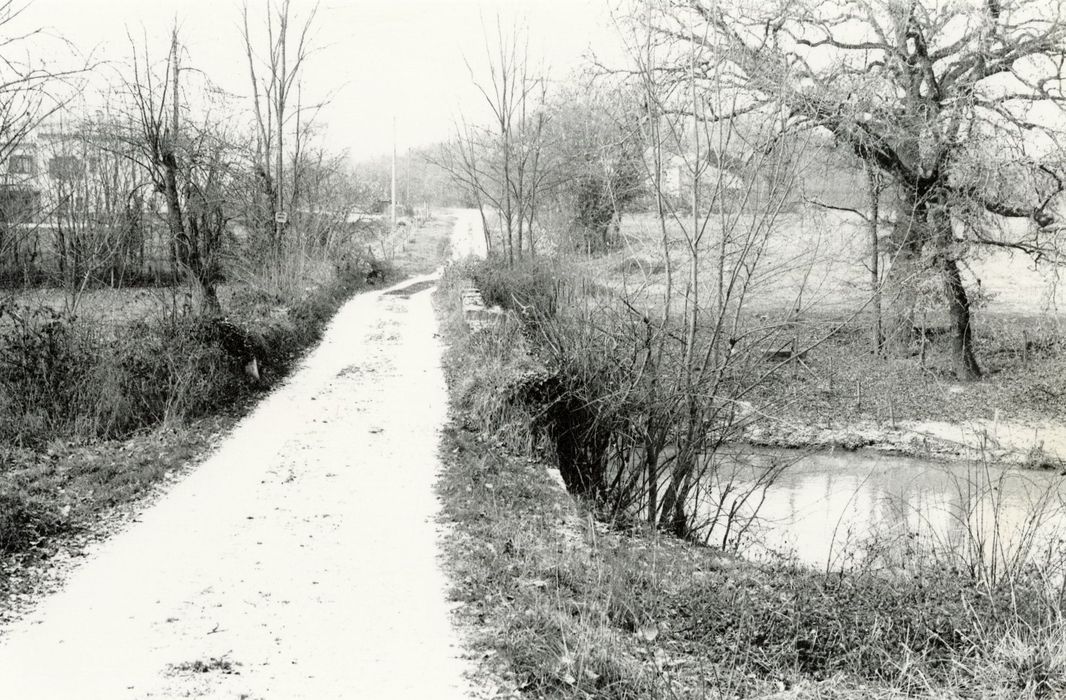 chemin empruntant le pont