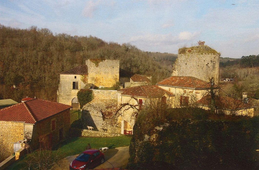 vue partielle des bâtiments depuis le Sud-Ouest (photocopie numérisée)