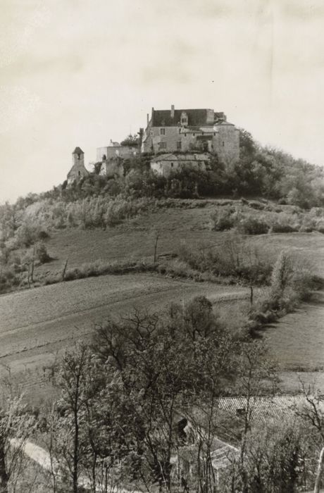 vue générale du château dans son environnement