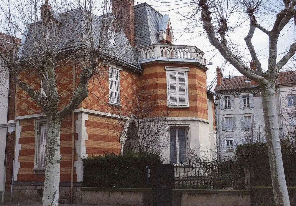 vue générale des façades depuis la rue Blatin (photocopie numérisée)