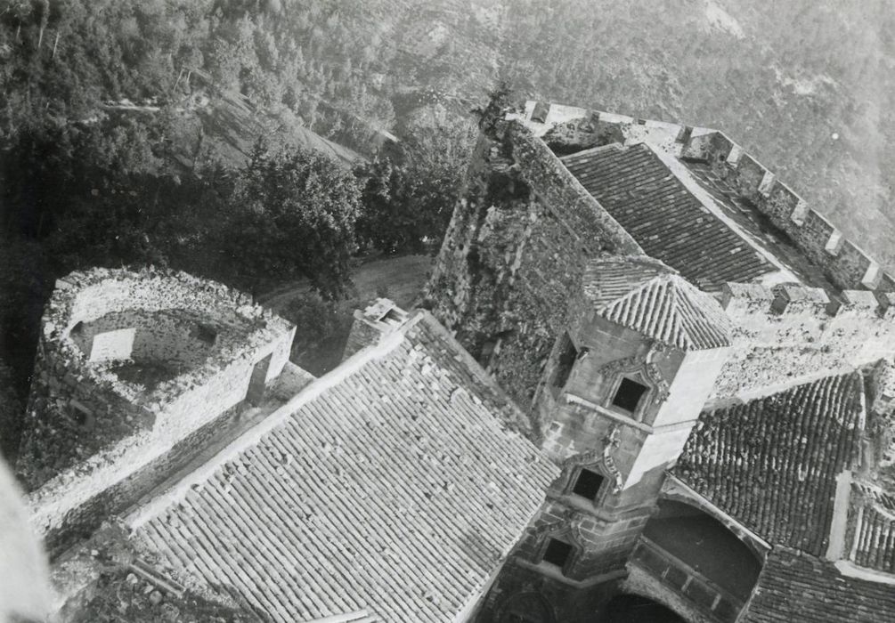 vue partielle des toitures depuis le donjon