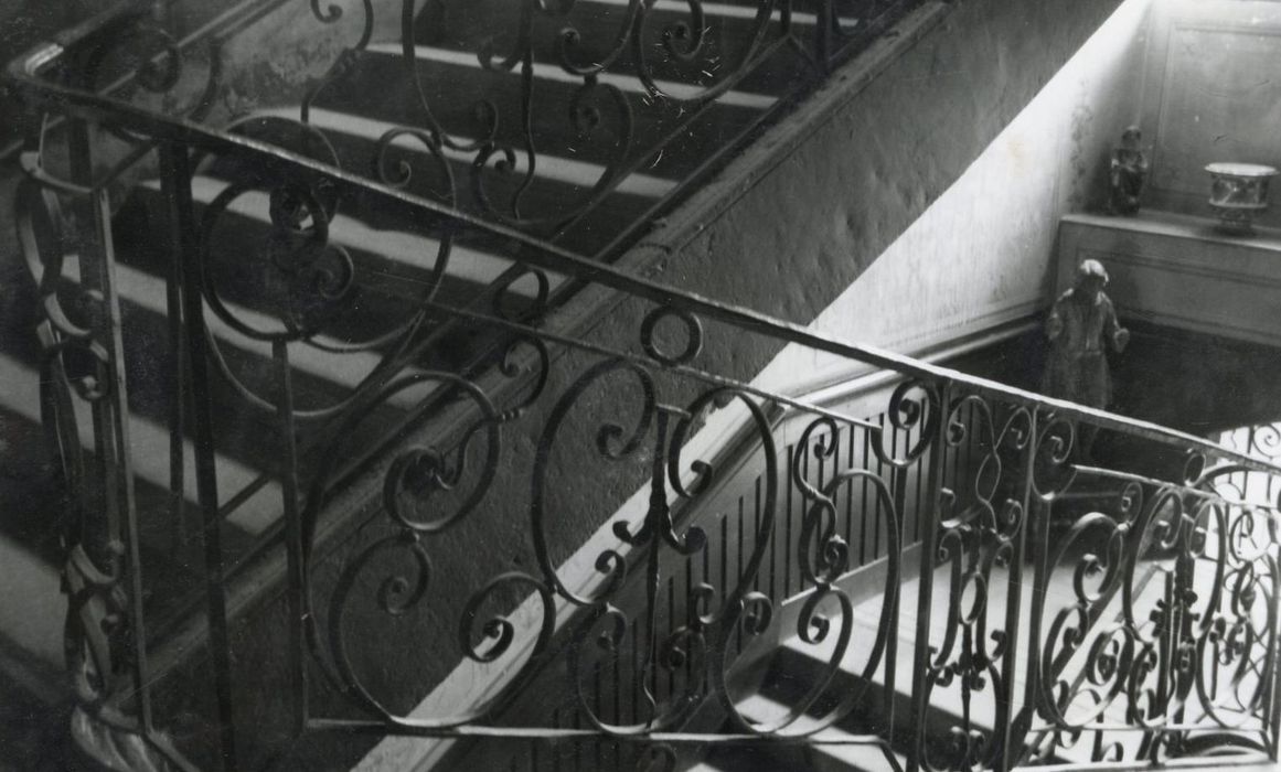 escalier d’honneur, détail de la rampe