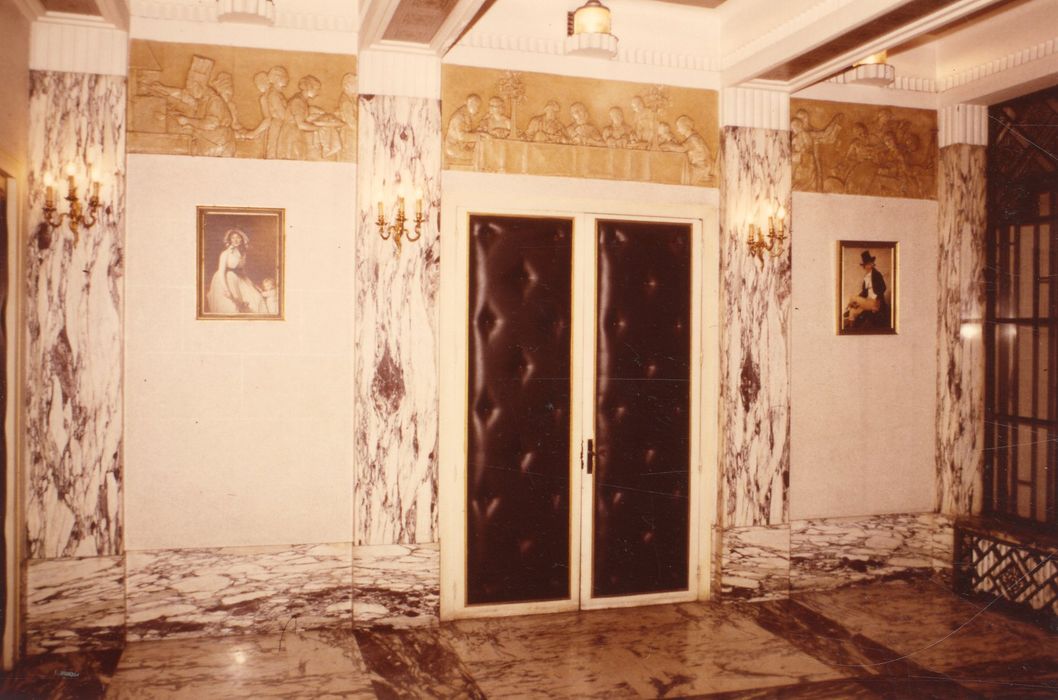 vestibule d’entrée, vue partielle