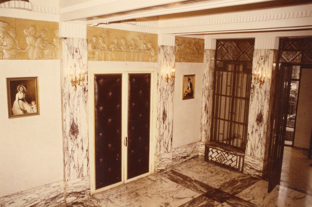 vestibule d’entrée, vue partielle