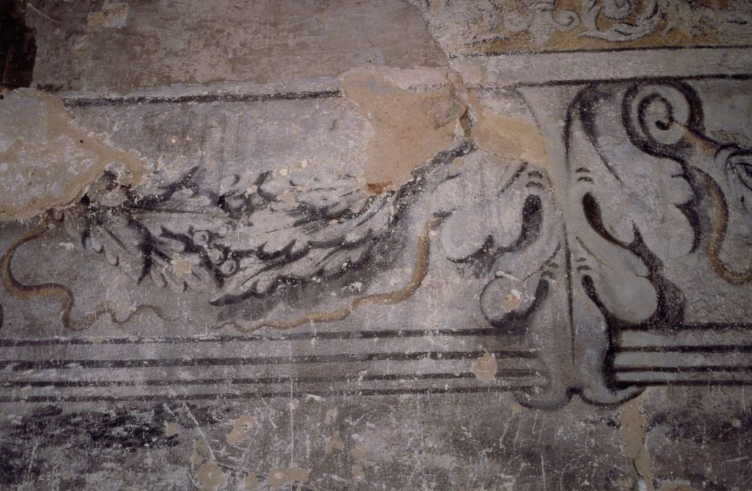 1er étage, salle 11, peinture monumentale, détail