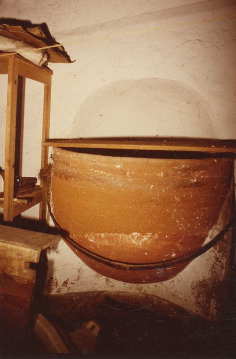 buanderie, détail de la cuve de lavage