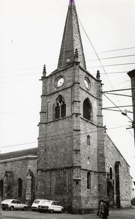 clocher, élévations nord et ouest