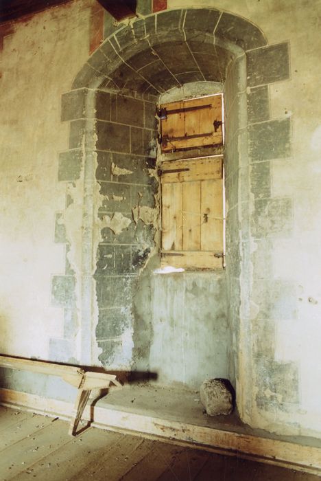 1er étage, grande salle, vue partielle du décor peint