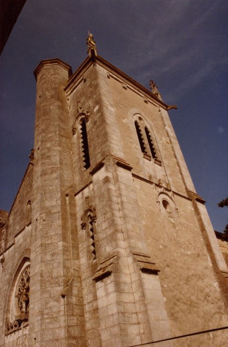 clocher, élévations sud et ouest