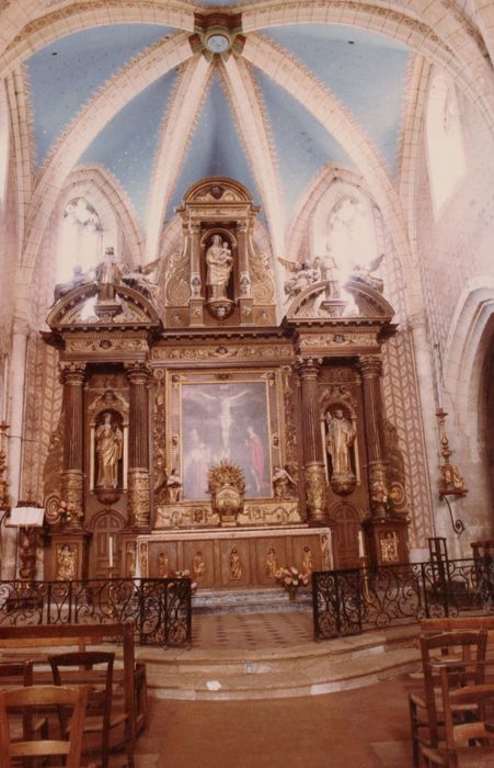 maître-autel, retable, tableau : Crucifixion (la)