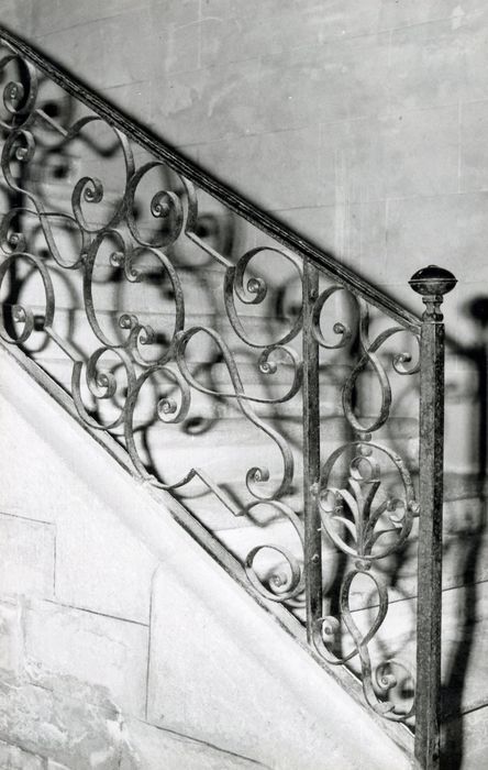 escalier, détail de la rampe