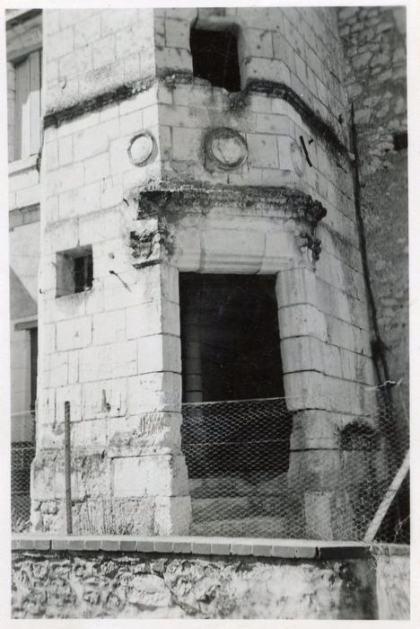 tourelle d’escalier, vue partielle