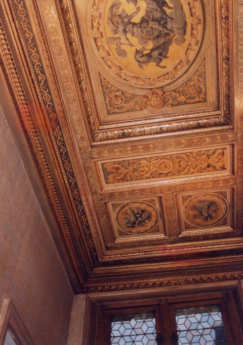 plafond déposé au musée Carnavalet, vue partielle